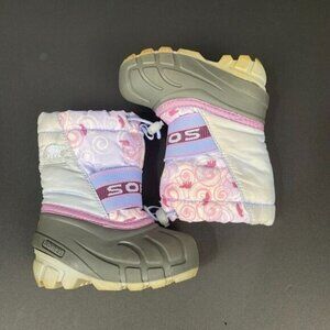 Sorel Cub Purple Lilac Insulated Pull On Snow Winter Boots baby girl Shoe Size 6